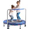 VEVOR trampolino per bambini all'aperto 91,44 cm pieghevole trampolino rebounder trampolino regalo di compleanno per bambini da 3 anni 100 kg di portata blu