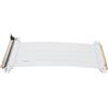 Gistuch Cavo prolunga PCIe 4.0 X16, con schermatura avanzata, flessibile, con angolo di 180 gradi, per schede grafiche, colore bianco, lunghezza 60 cm