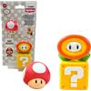 Bizak Super Mario Schizzi per il bagno, fiore di fuoco e fungo, personaggi morbidi che lanciano acqua, giocattoli da bagno per bambini, set di 2 personaggi ufficiali Nintendo, +2 anni (30693906-2)