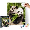 Schipper Noris Spiele 609240712 Dipingi con i Numeri - Panda, 24 x 30cm