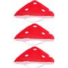 SUPVOX Set 3pezzi Cappelli da Costume a Forma di Fungo Rosso Pois, Tessuto Confortevole e Design Creativo per Eventi a Tema e Halloween