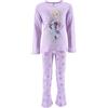 Disney Elsa Pigiama per Ragazze, T-Shirt e Pantaloni Lunghi Set da 2 Pezzi per Ragazza, Pigiama in Morbido Cotone Viola dal Design Frozen, Regalo Pigiama per Bambina | 8 Anni - Viola