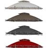 Mojawo - Tetto di ricambio per gazebo rotondo Ø 3,5 m, impermeabile, copertura per gazebo da giardino, doppio tetto, rivestimento in PU, colori: Rosso