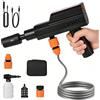 Anosuwa Idropulitrice Portatile Senza Fili 12000mAh, 4 Livelli di Pressione, Ricarica USB-C e Alimentazione Auto 12V, Ugello 5 in 1, Tubo 5 m, Serbatoio Schiuma, Valigetta per Auto, Bici e Giardino