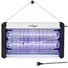 FRAXINUS Lampada Antizanzare Electtrica, Zanzariera Elettriche con 2 * 6.5W Lampade LED, Insetticida Trappola per Mosche Insetto, Alto-efficiente Anti Insetti,per Casa Ufficio Cucina.