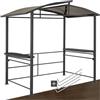 tectake® Chiosco per grigliate Asado, Telaio Stabile, Struttura Robusta, Ottimale per Giardino, Accessori Arredamento Esterno, Areazione, Arredo Giardino, Copertura, Riparo