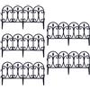 TITA-DONG 5Pcs Recinzione Decorativa per Esterni Paesaggio Plastica Bordi Neri Giardino Picchetto Scherma Leggero Paesaggio Percorso Pannelli Prato Pianta Filo Curvo Bordo Giardino Barriera per Cani per(#1)