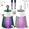 Genérico 2025 Nuovo Mozz Guard Mosquito Zapper,MozzGuard,Lampada da zanzara impermeabile per esterno,Lampada da zanzara con batteria portatile,Protezione per mozzguard con cavo USB (Grigio, Verde)