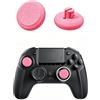 Zhixteu Per Nacon Revolution 5 Pro Cappucci per Joystick con Impugnatura per Pollice, Design Antiscivolo con Superficie Ruvida, Cappucci di Ricambio Resistenti all'Usura per le Levette Analogiche (rosa)