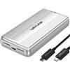 WAVLINK Case SSD M.2 NVMe 40Gbps con Ventola di Raffreddamento, Enclosure NVMe USB4 compatibile con Thunderbolt 4 fino a 3848 MB/s, supporta SSD di dimensioni 2230/2242/2260/2280 B+M/M-Key