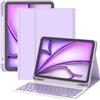 TQQ Cover con Tastiera per iPad Air 11 pollici (M3 2025 e M2 2024), iPad Air 5ª/4ª Gen e iPad Pro 11 pollici(4ª, 3ª, 2ª, 1ª Gen), Tastiera Bluetooth Staccabile con Portapenna, Italiano QWERTY Layout