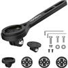 CooSpo Supporto per computer da bici, supporto a sgancio rapido per Garmin, Wahoo, Bryton, Ciclocomputer, compatibile con gopro, supporto esteso per computer da bici esterno