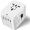 Vemfay Adattatore Universale da Viaggio, Presa Universale da Viaggio con 3 USB-C(PD 35W) e 2 USB-A e 1 AC, Internazionale Travel Adapter per Americana USA UK Inglese Giappone Australia Tailandia e 224+ Paese