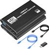 VIXLW Scheda di acquisizione video USB 3.0, 4K HDMI Loop-Out, acquisizione video 1080P 60FPS, scheda di acquisizione Nintendo Switch per streaming, giochi e trasmissione, per PS4/PS5/OBS/fotocamera/PC