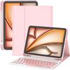 TQQ Cover con Tastiera per iPad Air 11 pollici (M3 2025 e M2 2024), iPad Air 5ª/4ª Gen e iPad Pro 11 pollici(4ª, 3ª, 2ª, 1ª Gen), Tastiera Bluetooth Staccabile con Portapenna, Italiano QWERTY Layout