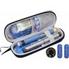 NEXUS-Borsa Termica per Insulina, Custodia per Diabetici da Viaggio con 2 Ghiacci Riutilizzabili, Portatile Porta Insulina per Viaggio e Uso Quotidiano (NERO)