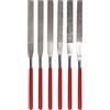 Se 74330DF 6-piece Flat Diamond Grit file set