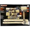 Mannesmann Brüder Mannesmann M41621 - Set di pennelli da 10 pezzi, colori acrilici e a dispersione, diverse misure, interni ed esterni