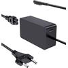 Gousiyun Alimentatore Surface 65W 15V 4A Caricatore per Microsoft Surface Pro 11/10/9/8/7+/7/6/5/4/3/X, Go 4/3/2, Laptop 7/6/5/4/3/2/1, Book 3/2/1, Windows Surface Caricabatterie con Porta USB