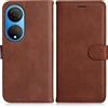 DENDICO Cover per Huawei Honor X7, Premium Portafoglio PU Custodia in PU Pelle, Flip Libro TPU Bumper Caso per Huawei Honor X7, Marrone