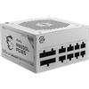 MSI MAG A850GL PCIE5 WHITE Alimentatore, 850W, 80 Plus Gold, completamente modulare, ATX 3.0, supporto GPU PCIe 5.0, ventola FDB da 120 mm, LLC full-bridge, cavi piatti neri - garanzia 7 anni