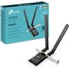 TP-Link Archer TX10E PCIe Adattatore WiFi 6 AX900Mbps, Scheda di Rete per PC Fisso con Bluetooth 5.3, MU-MIMO, OFDMA, WPA3, Doppia Antenna, Supporta Windows 10/11