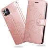 DENDICO Cover per Huawei Honor X8, Portafoglio Custodia in PU Pelle per Huawei Honor X8, Antiurto Cover a Libro con Slot per Carte, Oro Rosa