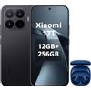 XIAOMI Smartphone 17T, 12 GB + 256 GB, con Android, display da 6,59 pollici, 120 Hz, batteria al carbonio al silicio da 6500 mAh, fotocamera Leica 5X, nero, cuffie incluse (blu)