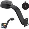 Epronic Supporto a Ventosa per schermo Carplay, Braccio Regolabile in lega di Alluminio, Supporto a Basso Profilo per Cruscotto con 78mm Disco Adesivo Resistente per Display Auto