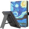 HGWALP Custodia universale per 6-7 pollici eReaders, Folio Stand Cover con cinturino compatibile con Kindle Paperwhite/Colorsoft/Kobo/Tolino/Pocketbook/Sony 6 6.8 7 E-Book Reader-SS