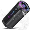 aowoka Cassa Bluetooth 5.4 Potente 20W, Doppio Driver Basso, 20H Autonomia, Casse Bluetooth Portatile con 2 EQ Modalità+Display Digitale, 7 RGB, TF, Accoppiamento TWS, Altoparlante Bluetooth da Esterno Feste