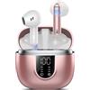 Jesebang 2026 Cuffie Bluetooth 5.4, Auricolari Bluetooth 45Ore, Cuffie Wireless In Ear HiFi Stereo cor LED Display, Cuffie Senza Fili Cancellazione Rumore, Cuffiette Sport IP7 Impermeabili, Oro Rosa