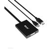 Club 3D Adattatore attivo CAC-1010 DisplayPort a DVI Dual-Link DVI-D per monitor/display - Alimentazione USB A - Risoluzione 2560x1600 HDCP supportato NON per monitor Apple Cinema, nero