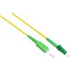 Good Connections OS2 - Cavo in fibra ottica Simplex da maschio LC (APC) a SC (APC), monomodale 9/125, cavo patch in fibra ottica per FTTH/FTTB/FTTx/FritzBox/router, 3 m