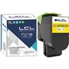 LCL 802SY Giallo Cartucce di Toner Compatibile per Lexmark 800S4 80C2SY0 80C20Y0 80C2SYE 802Y per Lexmark CX310 CX310N CX310DN CX410 CX410E CX410DE CX410DTE CX510 CX510DE CX510DHE CX51010DTHE (1-Pack)