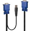 Lindy Cavo KVM e USB combinato da 2 m