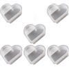 Bamyli 6 stampi per biglietti da visita in silicone - stampi a forma di cuore in resina epossidica per fai da te, stampi a forma di cuore per biglietti da visita, display da scrivania, cornici per