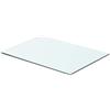 RMIHSJG Mensola in Vetro Trasparente Temperato 50x30 cm per Parete, Ripiano Resistente con Capacità di Carico 15 kg per Casa e Negozio, Vetro Spesso 8 mm Facile da Pulire e Montare
