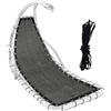 NiuLumea Textilene - Telo di ricambio per sedia a dondolo sospesa, 64 x 197 x 23 cm, rivestimento in tessuto per mobili da giardino