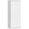 AKORD | Mobile Alto a 1 Anta | Armadio a Muro Sospeso | 30x30x99 cm | Per i Libri | Per i Piccoli Oggetti | Armadietto a Parete | Parte perfetta di un set | Robusto |Bianco