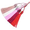 Makhry 20pcs 15.5cm / 6 Pollici Nappe Segnalibro Filo di Seta con Loop di 2 Pollici Cavo e Piccolo Nodo Cinese per la Creazione di Gioielli, Souvenir, Segnalibri, Accessorio Mestiere Fai da te (Misto Rosso)