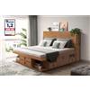 Memomad Letto Bali funzionale, bello e con un'ampia capacità di contenimento (Oak, 180x200 Letto + Testiera Contenitore)