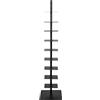 Generico Libreria Verticale | Libreria A Torre In Metallo Antiscivolo | Rack a per Angolo con 9 Ripiani per Risparmio Spazio per Libri Decorazioni e Piccole Piante