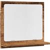Solivagant Mobile da Bagno con Specchio Legno Antico 40x11x37cm Truciolato,Marrone,4.4kg