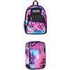 Seven Bundle di Seven Zaino Scuola Media Ragazza, Scuola Elementare, Dual Detach, Sprint Pain Girl, rosa/azzurro + Astuccio con contenuto