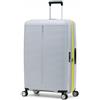 Eminent Finno Valigia Grande 77x51x30, Espandibile, Rigida, 4 Ruote, Leggera, Lucchetto TSA, 158 cm, 3,9 kg, 110L, Trolley da Stiva Viaggio Aereo Vacanza Grigio