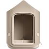 Elho Cosy Bird Feeder 18cm - Mangiatoia e Abbeveratoio per Uccelli - 100% Plastica Riciclata - L17.6 x B18 x H23 cm - Mushroom Beige