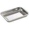 Dehner Ciotola per Barbecue, per Barbecue, Lavabile in lavastoviglie, ca. 22 x 4,5 x 32 cm, Acciaio Inossidabile, Argento