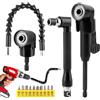 NVIYAM 14 Pezzi Trapano Mandrino Avvitatore Angolare Kit, 105 Gradi Prolunga Accessori Snodo Avvitatore, Prolunga Flessibile per Trapano Elettrico, Cacciavite a Angolo Retto