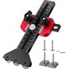 Eirolace Guida per sega circolare da banco con 3 rulli - Arresto di fresatura di precisione per tagli ripetuti, scanalatura a U da 9,5 x 19 mm e scanalatura a T da 6 x 9 mm, compatibile con listelli di legno